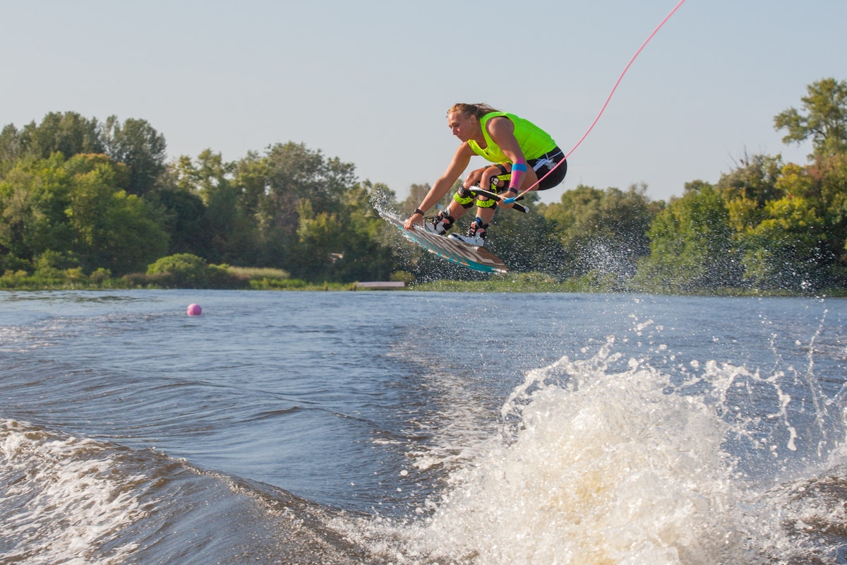 Emma Pickard, TeamGB , at the 2019 Euros in Kiev, Ukraine - Wakeboard UK