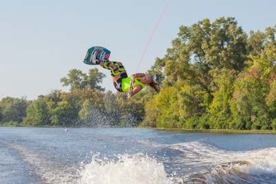 Emma Pickard, TeamGB , at the 2019 Euros in Kiev, Ukraine - Wakeboard UK