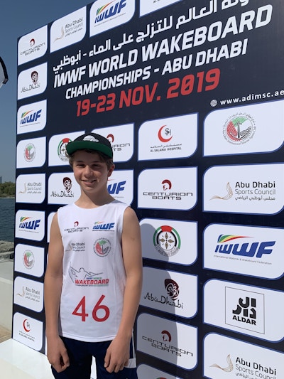 Joseph Humphries, TeamGB 🇬🇧, at the 2019 Worlds in Abu Dhabi - Photo Courtney Angus