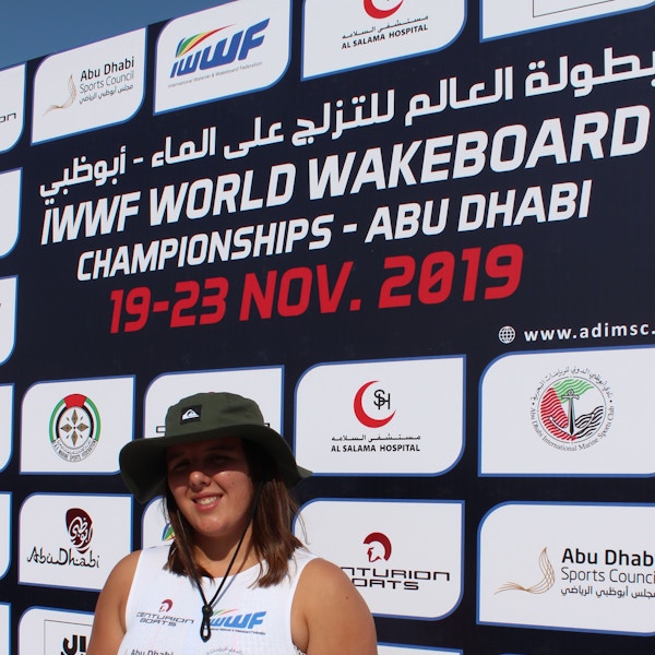 Melissa Lock, TeamGB 🇬🇧, at the 2019 Worlds in Abu Dhabi