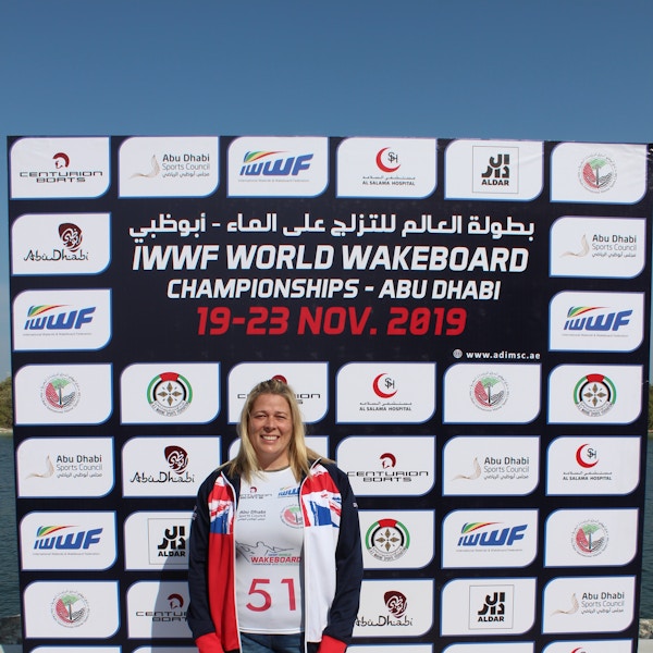 Sarah Partridge, TeamGB 🇬🇧, at the 2019 Worlds in Abu Dhabi