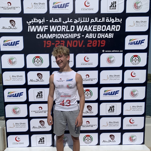 Travis Beaton, TeamGB 🇬🇧, at the 2019 Worlds in Abu Dhabi