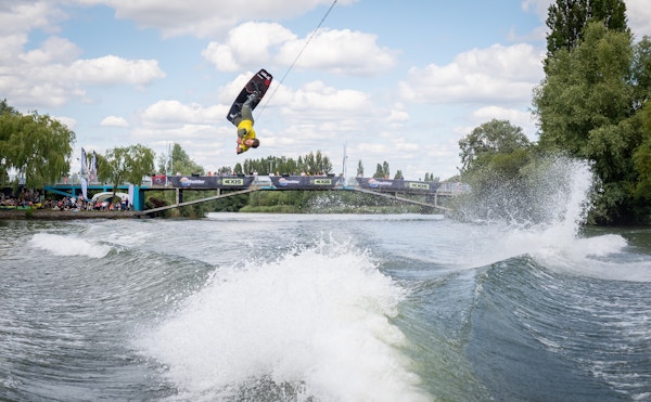 Lee Debuse at the 2020 British Wakeboard Squad