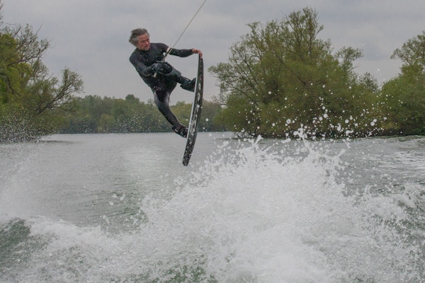 Mark Osmond, TeamGB 🇬🇧, at the 2021 Test Practice Day at Isis Waterski & Wakeboard Club, Reading