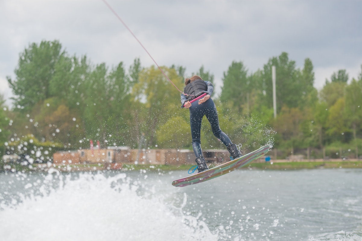 Isabelle Lloyd at the 2023 Quays Wake And Ski Practice - Wakeboard UK