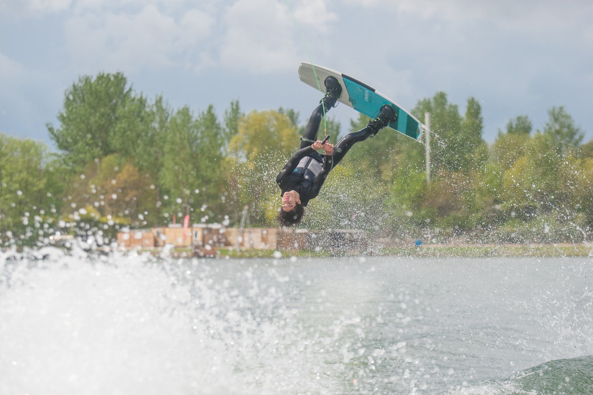 Jake Williams at the 2023 Quays Wake And Ski Practice - Wakeboard UK