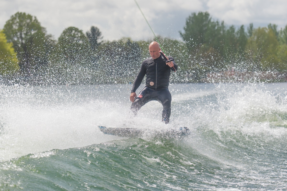 Mark Goldsmith At The 2023 Quays Wake And Ski Practice - Wakeboard Uk