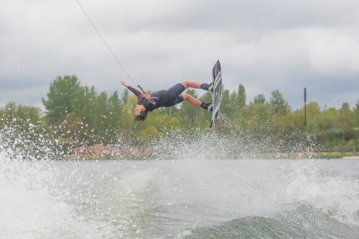 Marley Otoole at the 2023 Quays Wake And Ski Practice - Wakeboard UK