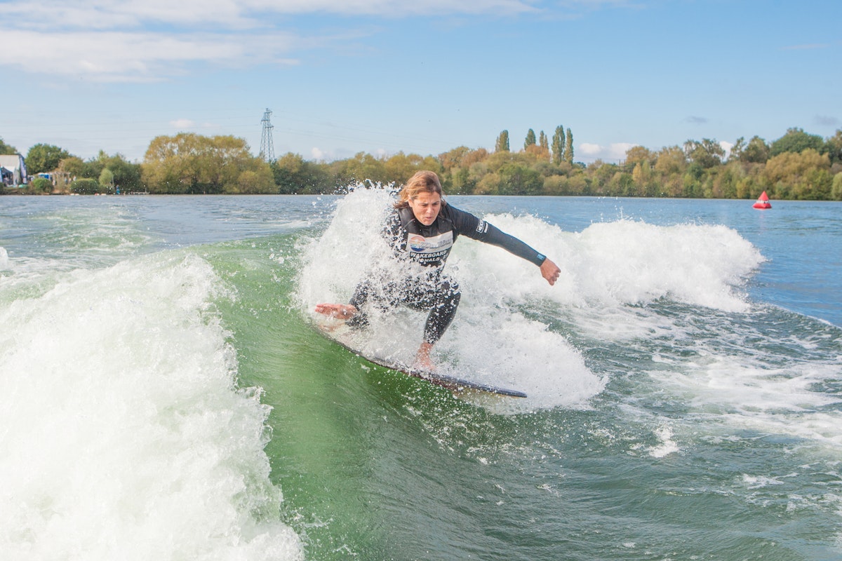 Sam Buckles at the 2021 Malibu Boats UK Wakesurf Nationals