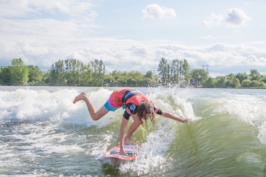 Ryan Thayne at the 2023 Malibu Boats UK Wakesurf Nationals - Wakesurf UK