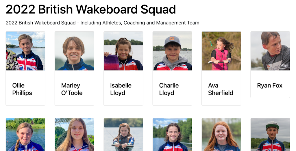2022 GB Wakeboard Squad Announced